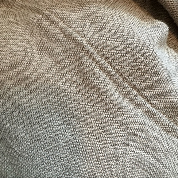 Massimo dutti linen blend blouse shirt oversized look light khaki - Picture 5 of 5